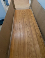 Mesa de Madera Maciza de Olmo Antiguo con Tablero de Gran Formato, Escritorio, Mesa de Comedor, Barra, Mesa de Té - Hecho a Medida con Troncos Crudos, Móvil, Estilo Retro