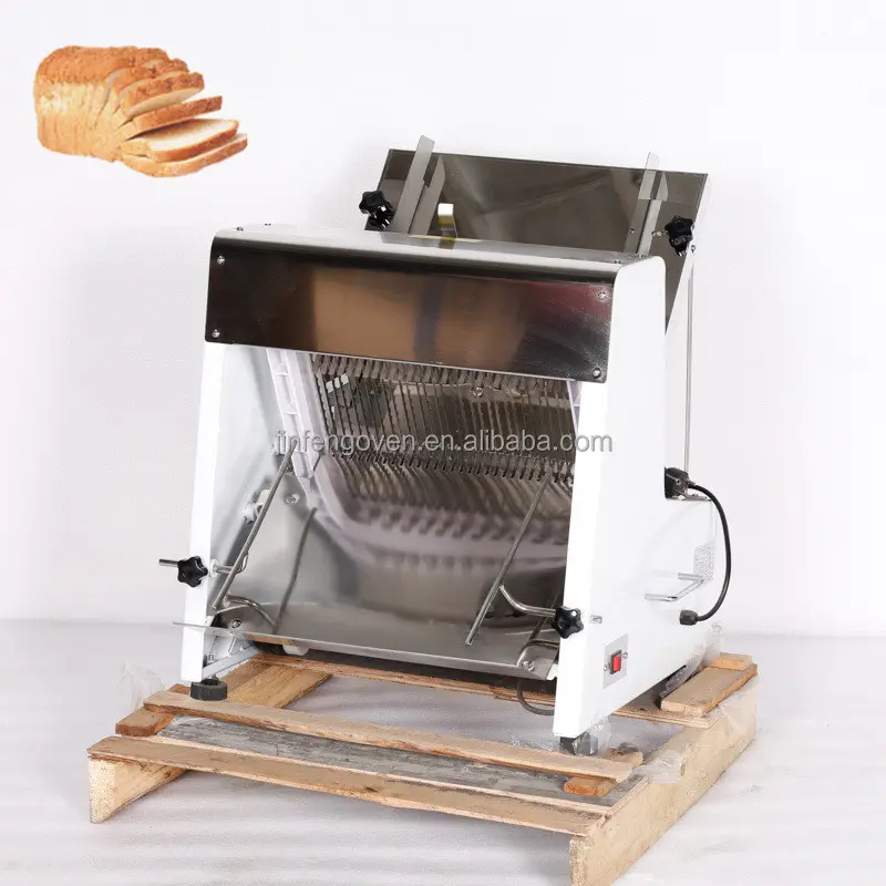 Machines à pain industrielles Trancheuse à pain automatique électrique en acier inoxydable pour la boulangerie