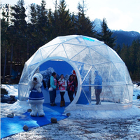 Dôme en mousse PVC blanc transparent de 8m et 10m, tente dôme hôtel, structure gonflable, architecture moderne en tissu blanc avec structure membranaire