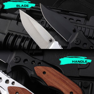 سكين جيب قابلة للطي للصيد من Nouveau Produit احترافية من الفولاذ المقاوم للصدأ مع مقبض تمويه - Product Image 5