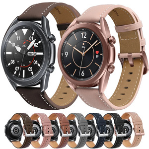 <span class=keywords><strong>Bracelet</strong></span> en cuir 18mm 20mm 22mm pour Samsung <span class=keywords><strong>Galaxy</strong></span> <span class=keywords><strong>Watch</strong></span> <span class=keywords><strong>3</strong></span> 41 <span class=keywords><strong>45mm</strong></span> Gear S3 22mm <span class=keywords><strong>Bracelet</strong></span> pour Huawei <span class=keywords><strong>Watch</strong></span> GT2 46mm Bande de remplacement - Product Image 1