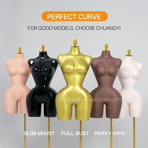 <span class=keywords><strong>Mannequin</strong></span> en fibre de verre <span class=keywords><strong>grande</strong></span> <span class=keywords><strong>taille</strong></span>, forte poitrine, hanches généreuses, courbes généreuses - Demi-corps pour robes de mariée et de soirée, idéal pour la présentation de bijoux - Product Image 2
