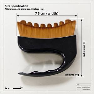 Nuevo Cepillo Linfático en Forma de C para Masaje Facial, Cepillo de Plástico con Fibra Sintética para Cuidado de Ojos y Cuello, GZ RTS, Pedido Mixto al por Mayor - Product Image 3