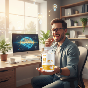 อาหารเสริมบำรุงสมอง น้ำมันสาหร่าย ดีเอชเอ สำหรับผู้ใหญ่ ยี่ห้อ S-Yichao Healthcare แบบวีแกน รูปแบบเยลลี่ไส้ใน - Product Image 3