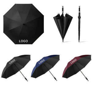 Di lusso di grandi dimensioni antivento 8K ombrello da Golf Business logo pubblicitario ombrello dritto promozionale pioggia ombrello personalizzato - Product Image 1