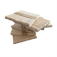 Bâtonnets de crème glacée en bois de bouleau personnalisés, flexibles, jetables et écologiques, vente en gros