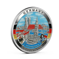 Moneda de recuerdo coleccionable de la Torre Eiffel de París, mapa de Francia, de aleación de zinc y esmalte, de moda premium, para regalo.