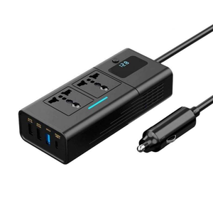 <span class=keywords><strong>Dc</strong></span> 12V đến 110V / 220V 200W điện biến tần với 4-Port USB PD QC3.0 xe <span class=keywords><strong>Adapter</strong></span> - Product Image 4
