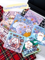 Sacs refermables en PETCPP à motif de dessin animé, pochettes hermétiques mignonnes, petits emballages pour biscuits, collations, aliments, bijoux, masques, sacs à fermeture éclair