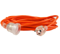 Câble d'extension flexible 25 m 15 A avec prise AU, robuste, pour extérieur, cordon d'alimentation australien, OEM ODM