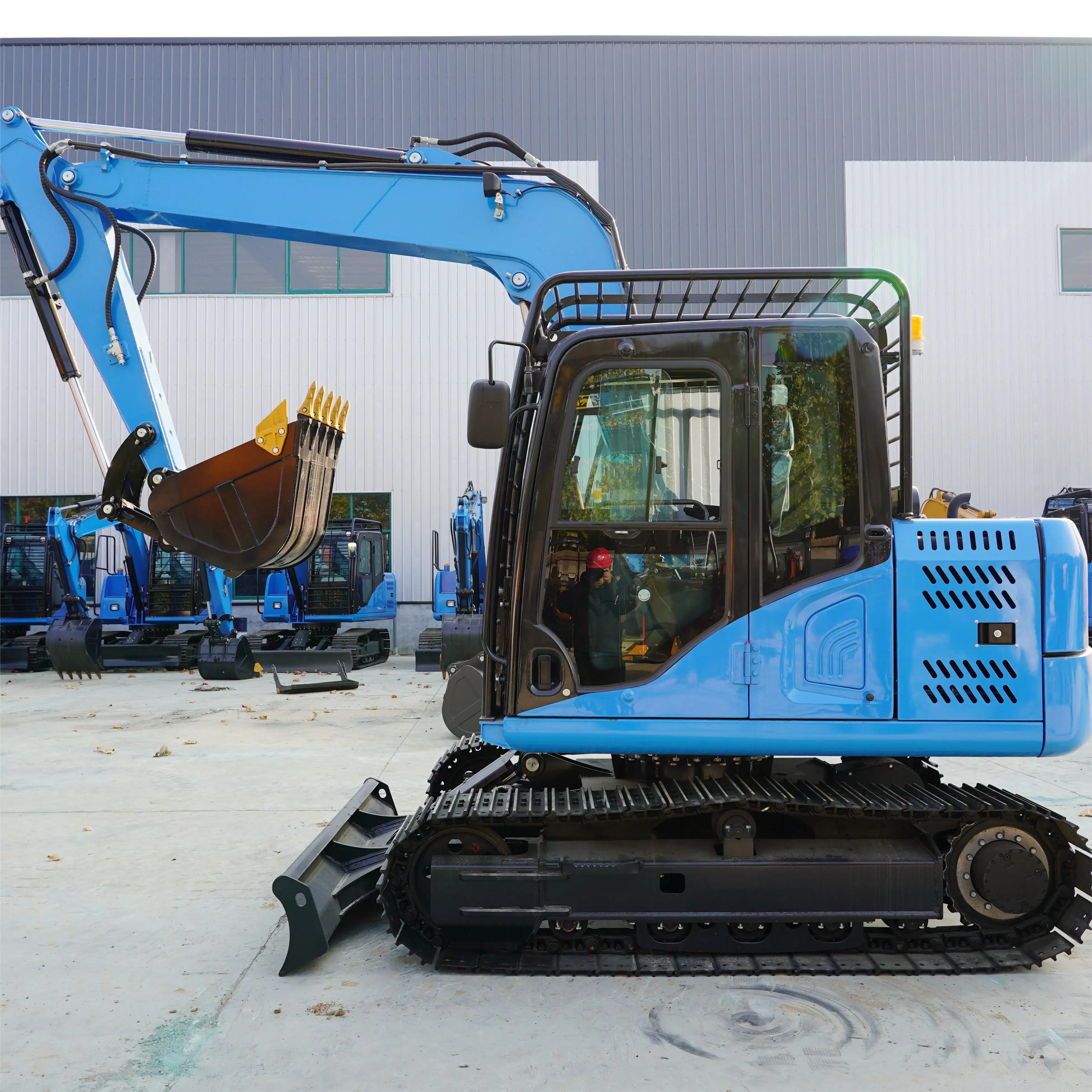 Free Shipping Earth moving machinery 6 ton 7.5 ton Track Excavator Crawler Excavators Machine