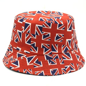 Custom UK Flag Design Cartoon Reversible Bucket <b>Hat</b> Double-Side Sublimation <b>Printing</b> Wide Brim 100% Cotton Fishing Beach <b>Hats</b> - Product Image 5