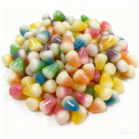 Bonbons mous en gros, saveurs fruitées mélangées, bonbons gélifiés multicolores en forme d'ongles, personnalisables, halal, emballage en vrac, échantillon gratuit