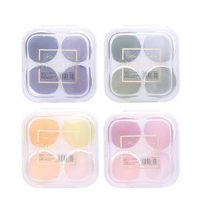 Lmltop – ensemble d'éponges de maquillage, 4 paquets, forme ovale en forme de larme, polyuréthane hydrophile, pour le mélange de fond de teint, outil de beauté - Product Image 5
