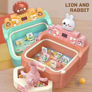 ของเล่นคริสต์มาสราคาถูก เครื่องเล่นพินบอลตั้งโต๊ะรูปสัตว์การ์ตูน ยิงปืน นับคะแนน เครื่องสล็อตแมชชีน ของเล่นเกมพินบอลสำหรับเด็ก พร้อมเสียงเพลง - Product Image 6