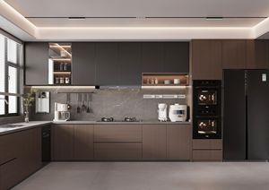 JINGSHUN Ensemble complet d'armoires de cuisine en bois massif, mobilier de cuisine avec idées de design intérieur pour les projets de maisons et de villas - Product Image 4