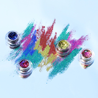 GP Private logo Infinite Chrome Flakes Fard à paupières Crème Cosmétique Chunky Glitter Ombre à paupières pour Maquillage Carton Box Medium 3G