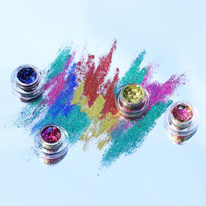 जीपी प्राइवेट लोगो इनफिनिट क्रोम फ्लेक्स आईशैडो क्रीम कॉस्मेटिक चंकी ग्लिटर आई शैडो मेकअप कार्टन बॉक्स मीडियम 3जी के लिए - Product Image 5