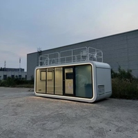 Maison conteneur moderne en forme de pomme de 20 pieds pour glacier, boulangerie, kiosque commercial, cuisine compacte, hôtel, appartement, villa