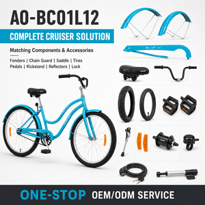 <b>Cheap</b> Steel Frame Single Speed Low Beach Cruiser Bike / Wholesale Cruiser City Bike - Product Image 5