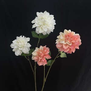 Fleurs artificielles Junheyuan, dahlias en soie, branche unique, décoration de mariage, arrangement floral - Product Image 1
