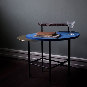 Table basse d'appoint créative unique de luxe léger tout en métal de type utilisation de la table bureau maison chambre restaurant ronde fabriquée en inde - Product Image 4