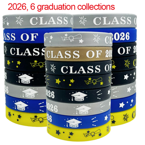 Bracelet en silicone écologique personnalisé 2026 avec logo sur mesure pour événements promotionnels : Fête professeur-élève, Cérémonie sur le campus, Saison des diplômes - Product Image 2