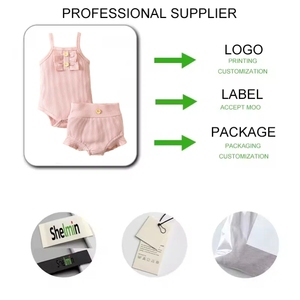 Summer New Born Dress Cotton Short Sleeve Toddler Girls Fashion 2 Piece Sets Baby Romper Set - Product Image 3