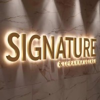 Letras Metálicas 3D Personalizadas para Publicidad, Logotipos de Oficina, Letreros para Pared o Mostrador, Montaje en Canal