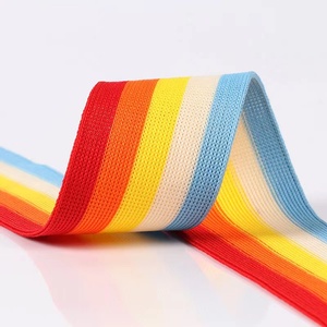 Bande élastique tricotée rayée multicolore pour shorts de sport, bandes latérales pour textiles de maison et accessoires vestimentaires - Product Image 3