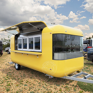 Bière Tap Trailer Mobile Shop Casa Rodante Bbq Food Trailer Jaune Boisson Camion Dessert Remorque Food Truck Burger - Product Image 1