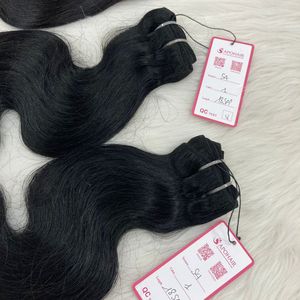 Extensiones de Cabello Humano Virgen Vietnamita Ondulado Natural sin Procesar, Paquetes de Cabello Natural en Trama, ¡Gran Venta! - Product Image 2