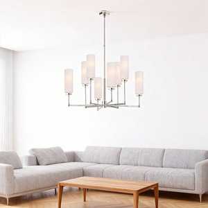 Lampadario a Sospensione LED <span class=keywords><strong>in</strong></span> Stile Americano, Illuminazione per Isola Cucina <span class=keywords><strong>in</strong></span> Ottone, Lampada da Soffitto Moderna per Soggiorno e Sala da Pranzo - Product Image 2