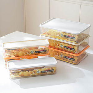 Crystal KanKan Food Storage Containers Rectangle Clip On Lid Airtight For Refrigerator Freezer Use - Product Image 1