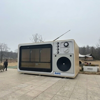 Maison en conteneur d'acier de luxe prête à l'emploi, imperméable, préfabriquée, type Apple Cabin