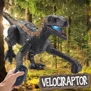 <span class=keywords><strong>Juguete</strong></span> Animal RC dinosaurio juguetes Control remoto Robots <span class=keywords><strong>Dino</strong></span> caminar dinosaurio Velocirapto Jurásico dinosaurio <span class=keywords><strong>juguete</strong></span> - Product Image 2