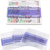 2026 Modern Acrylic Mahjong Scoring Rules Card with Transparent Magnifier 4-Player Game
