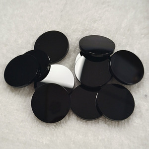Disque en Agate Onyx Noir de 20 mm, Forme de Pièce de Monnaie, Double Face Polie, Pierre Naturelle, Épaisseur 2 mm, pour la Fabrication de Bijoux - Product Image 1