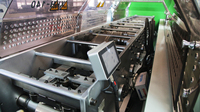 Machine de construction de structure en acier préfabriquée avec moteur et moteur PLC, puissance 11 kW, dimensions 6000x800x1100 mm