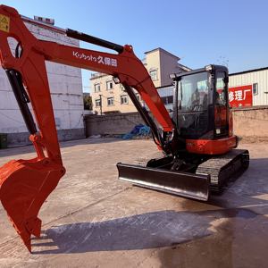 Mini-excavatrice Kubota KX163 d'occasion d'origine japonaise de 6,3 tonnes avec pompe à engrenages et roulement, faible nombre d'heures de fonctionnement, seconde main - Product Image 1