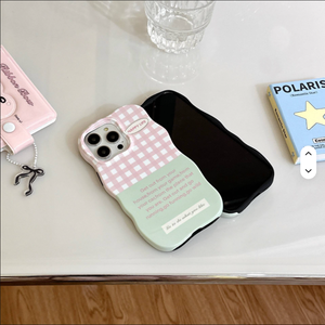 Custodia protettiva artistica a quadri <span class=keywords><strong>rosa</strong></span> e verde per Iphone 17 16 15 14 <span class=keywords><strong>13</strong></span> 12 11 <span class=keywords><strong>Pro</strong></span> <span class=keywords><strong>Pro</strong></span> Max Plus pellicola Drop Proof custodia per telefono - Product Image 2