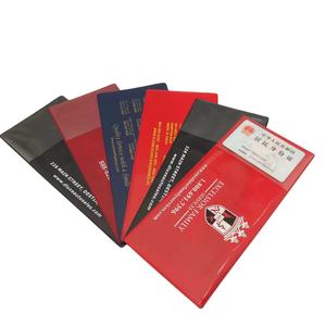 Tarjetero de registro y seguro de coche de primera calidad de material de PVC suave e impermeable con impresión <span class=keywords><strong>personalizada</strong></span> al por mayor - Product Image 1