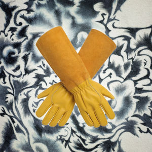 Gants de jardinage en cuir pour la taille des roses, avec protection longue manche, résistants aux épines, pour femmes et hommes - Product Image 3