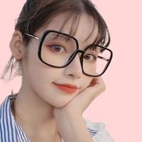 Monture de lunettes optiques carrées rétro pour femmes, anti-lumière bleue, lunettes de haute qualité pour femmes adultes