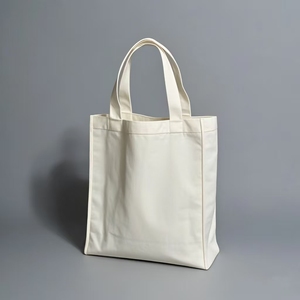 Usine en gros 12 onces couleur unie Polyester-coton toile sacs en gros 22*25 centimètres pour faire du shopping - Product Image 5