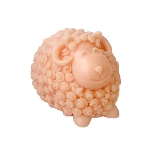 Riser precoce fai da te 3D stereoscopico candela di pecora stampo in Silicone carino piccola pecora ornamento stampo Desktop ornamento cristallo stampo epossidico - Product Image 1
