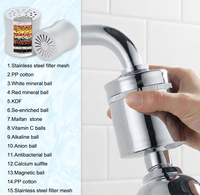 Filtres à eau pour douches 10/15/20 étages Cartouche filtrante noire Cartouche filtrante pour pomme de douche pour eau dure
