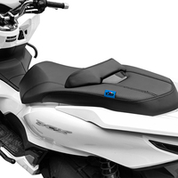 Siège de moto en cuir rétro PCX160 pour conducteur avant et arrière, imperméable, mousse haute densité, ergonomique