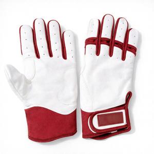 Guantes de Bateo de Béisbol de Cuero Vacuno Personalizados, con Puño Corto, Transpirables, Duraderos, Ligeros, Antideslizantes, Color y Talla Personalizables - Product Image 1