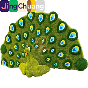 Esculturas Artificiales Verdes para Exteriores, Modelos <span class=keywords><strong>de</strong></span> Plantas Verdes, Esculturas <span class=keywords><strong>de</strong></span> <span class=keywords><strong>Animales</strong></span> para Parques y Patios Cuadrados - Product Image 5